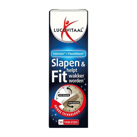 Lucovitaal Slapen &amp; Fit Wakker Worden Supplement - 30 Tabletten