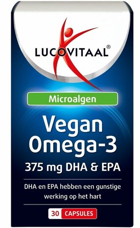 Lucovitaal Omega-3 375 mg EPA &amp; DHA Vegan Capsules