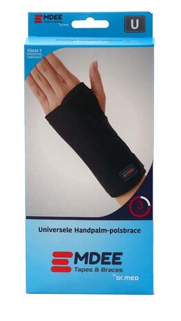 EMDEE Universele Handpalm-Polsbrace Zwart
